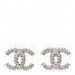 Crystal CC Earrings Silver