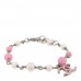 Pearl Enamel CC Bracelet Pink