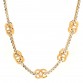 Metal Crystal CC Marquise Choker Gold