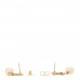 Crystal Pearl CC Drop Earrings Light Gold