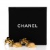 Metal Natural Stones CC Drop Earrings Gold