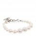 Graduated Pearl Crystal CC Bracelet Gold