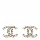 Crystal CC Earrings Silver