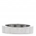 18K White Gold Diamond Profil de Camellia Band Ring 53 6.5