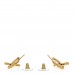 CC Hoop Drop Earrings Gold