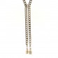 Pearl Resin Crystal CC No 5 Perfume Bottle Chain Gold
