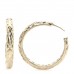 Crystal CC Hoop Earrings Gold