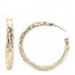 Crystal CC Hoop Earrings Gold