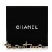 Metal Crystal CC Chain Drop Earrings Gold