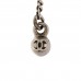 Baguette Crystal CC Drop Earrings Silver