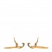 Quilted Hoop Clip On Earrings Gold