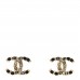 Crystal CC Earrings Gold Black Multicolor