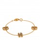 Crystal CC Chain Bracelet Gold