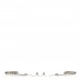 Baguette Crystal CC Drop Earrings Silver