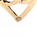 Metal CC Heart Coco In Love Earrings Gold