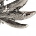 Crystal Baguette CC Wing Star Earrings Silver