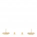 Pearl CC Round Rope Earrings Gold