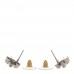 Metal CC Turnlock Earrings Gold