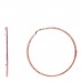 Translucent Resin Crystal Hoop Earrings Pink Multicolor