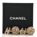 Metal CC Ornate Ball Drop Earrings Gold