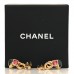 Crystal CC Drop Earrings Gold Pink