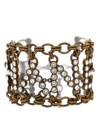 Crystal City of Lights Chain Bracelet Gold
