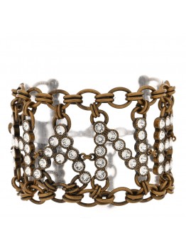 Crystal City of Lights Chain Bracelet Gold