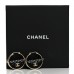 Metal Resin Quilted Flap Bag Hoop Earrings Black Gold