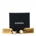 Pearl CC Tags Drop Earrings Gold