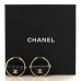 Metal Resin Quilted Flap Bag Hoop Earrings Black Gold