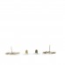 Crystal Cha-Nel Logo Earrings Gold