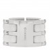 18k White Gold Diamond Ceramic Large Ultra Ring 50 5.5 White
