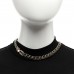 Crystal Pearl CC Choker Gold Black Gold