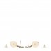 Crystal Pearl CC Drop Earrings Gold