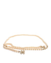 Pearl CC Double Strand Belt  Gold