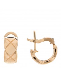 18K Beige Gold Coco Crush Hoop Earrings