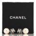 Crystal Pearl CC Drop Earrings Silver Pearly White