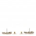 Crystal CC Earrings Light Gold