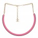 Resin Logo Choker Pink Black