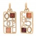 Pearl Crystal CC No 5 Pendant Drop Earrings Multicolor