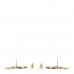 Crystal Star CC Earrings Gold