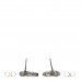 Crystal Sparkling Wheat CC Drop Earrings Silver