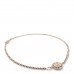 Lambskin Chain CC Medallion Belt Silver Gold