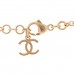 Metal Enamel CC Squares Choker Gold White Black