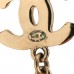 Crystal CC No 5 Drop Earrings Gold