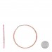 Translucent Resin Crystal Hoop Earrings Pink Multicolor
