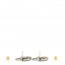 Crystal CC Tear Drop Earrings Silver