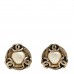 Pearl CC Clip On Earrings Gold