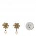 Pearl CC Camellia Dangle Earrings Gold
