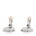 Crystal CC Clip On Earrings Silver